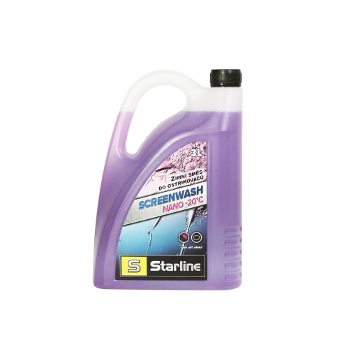 Зимна Течност За Чистачки, Starline, SCREENWASH NANO, Готова За Употреба -20°C, 3 литра